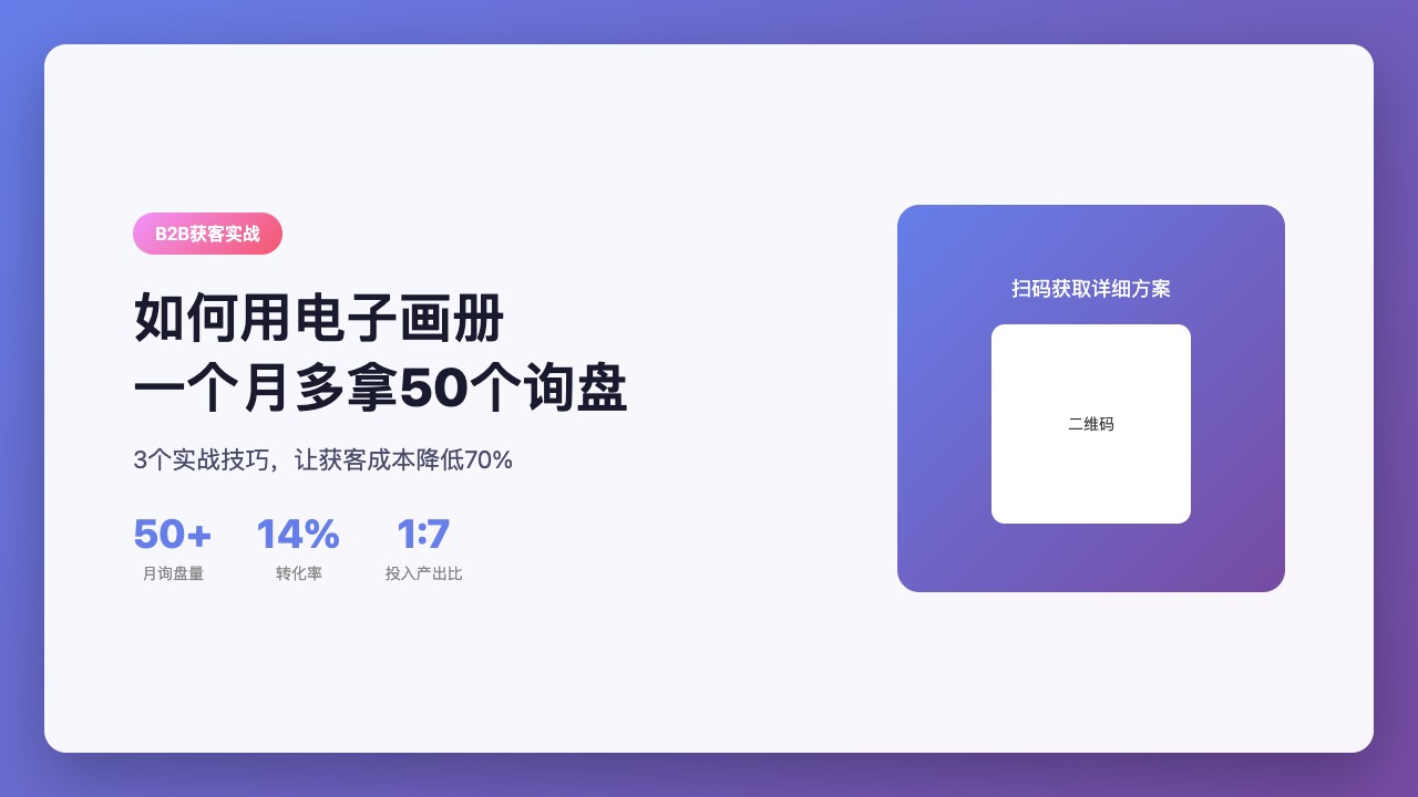 场景类_如何用电子画册一个月多拿50个询盘