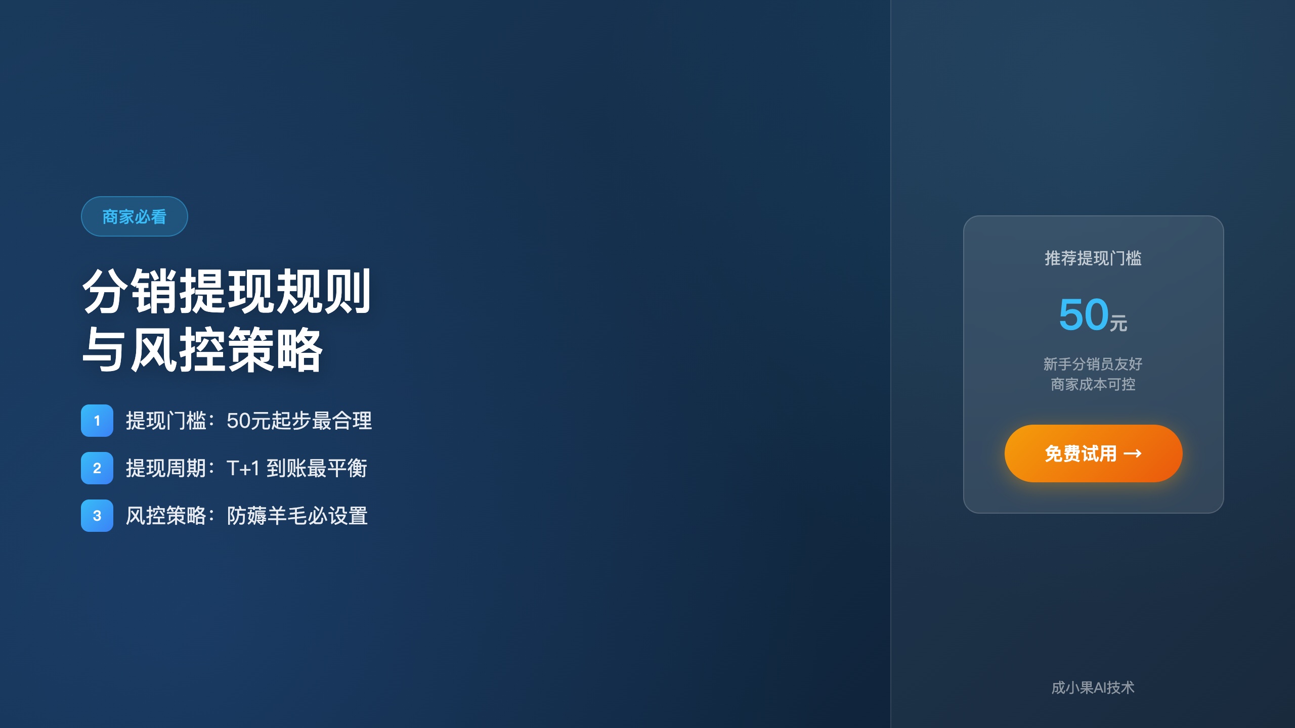 分销提现规则与风控策略