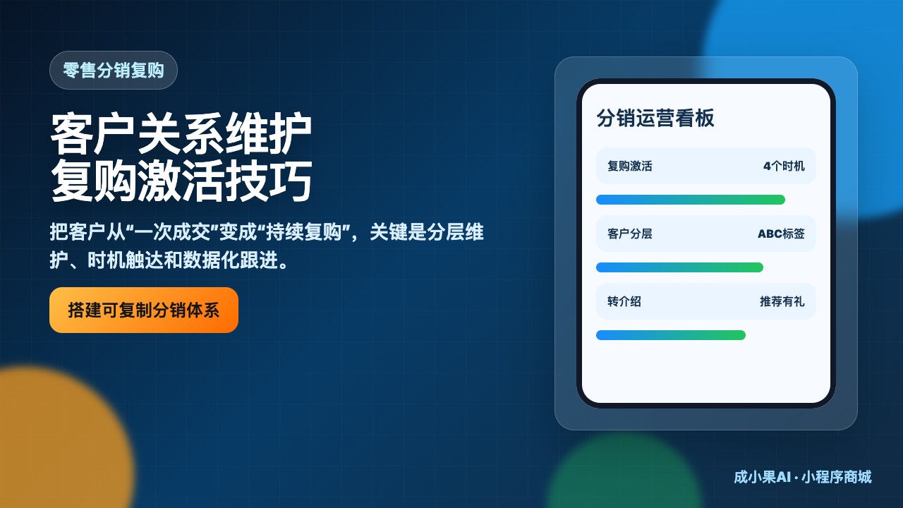 零售行业_分销商客户关系维护与复购激活技巧