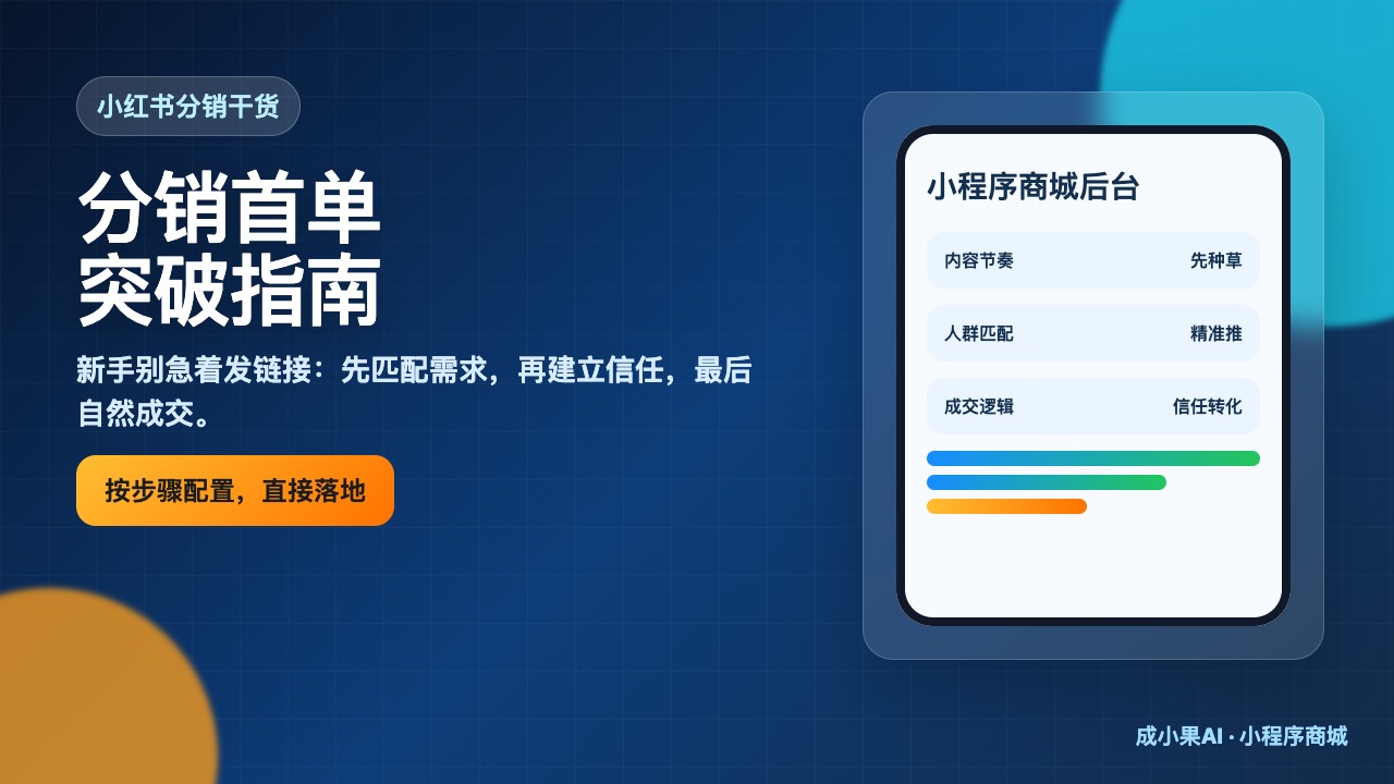 零售行业_分销员首单突破指南_小红书